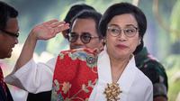 Sri Mulyani Indrawati kembali menjadi kandidat kuat calon menteri keuangan pemerintahan presiden terpilih periode 2024—2029 Prabowo Subianto. Sri Mulyani dipanggil dan menemui Prabowo Subianto di Kertanegara, Jakarta Selatan pada Senin (14/10/2024) malam. (Yasuyoshi CHIBA/AFP)