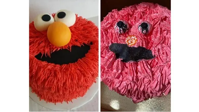 6 Potret Ekspektasi Vs Realita Pesanan Kue Ulang Tahun, Gagal Mirip