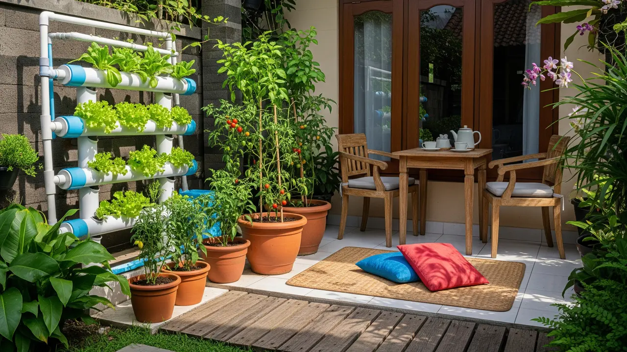9 Model Teras Rumah Tipe Kecil dengan Taman Buah Mini, Lahan Sempit Jadi Kebun Produktif