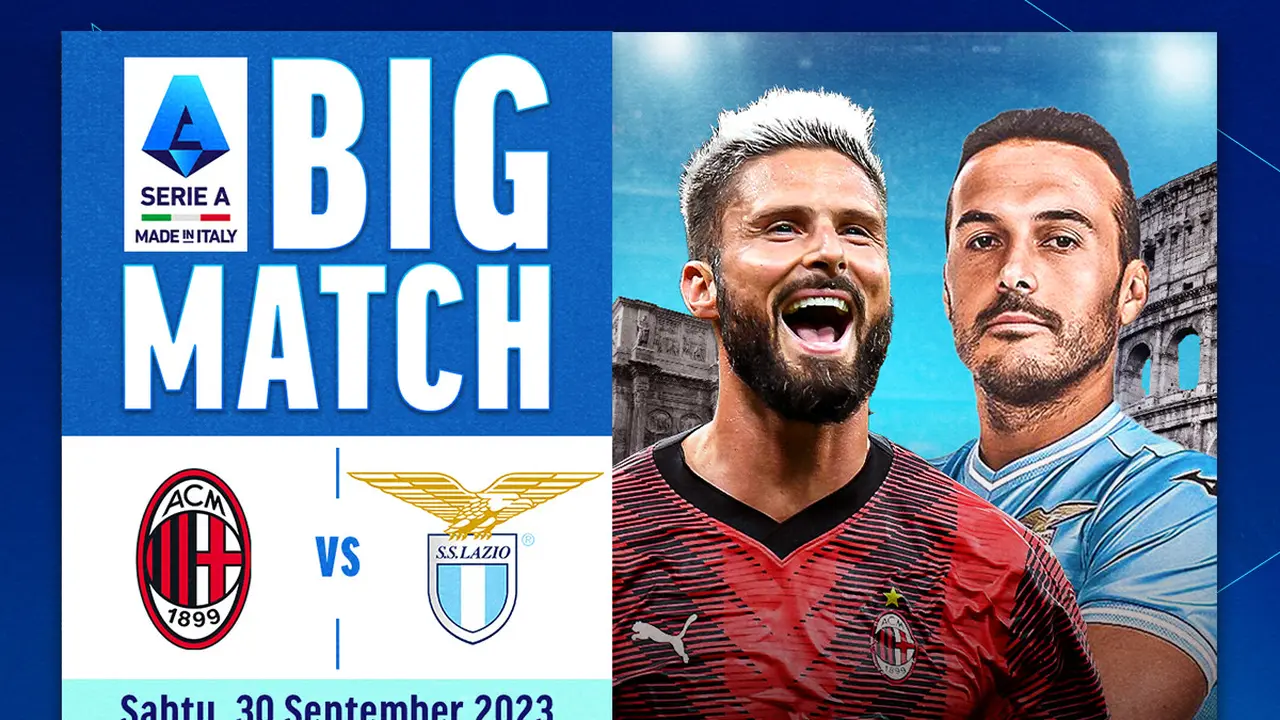 Link Live Streaming Liga Italia: AC Milan Vs Lazio di Vidio, 30 September 2023