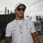 Lewis Hamilton lewati rekor Schumacher usai rebut pole positions di GP Italia (AP Photo/Luca Bruno)