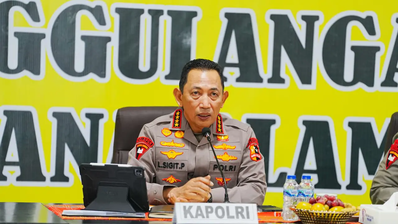 Kapolri Pimpin Rakor Bencana dengan Forkopimda Sumut