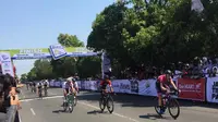 Balap sepeda Tour d'Indonesia 2019 (Adyaksa Vidi/Liputan6.com)