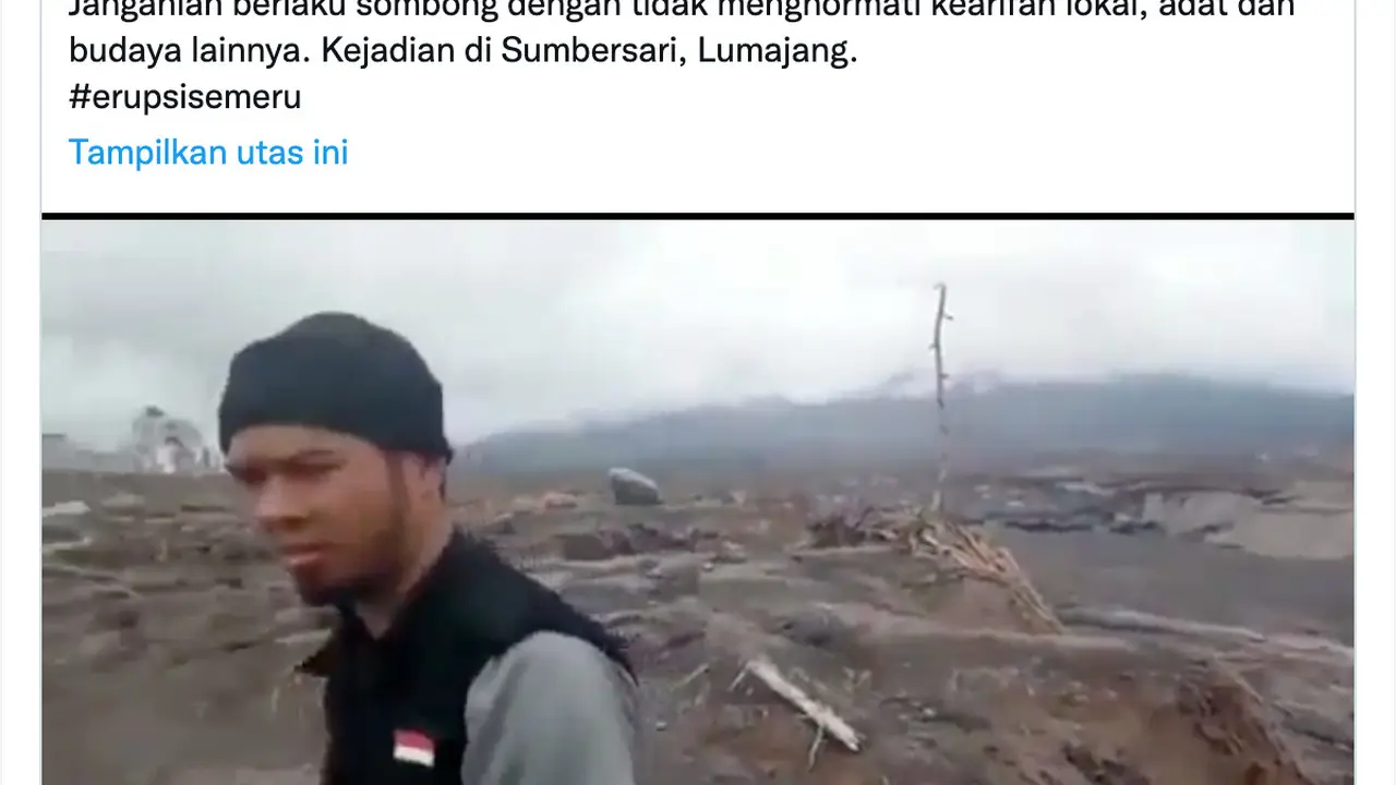 Cuitan Alissa Wahid soal viar pria tendang sesajen di Gunung Semeru. (Foto: Dok. Twitter @alissawahid)
