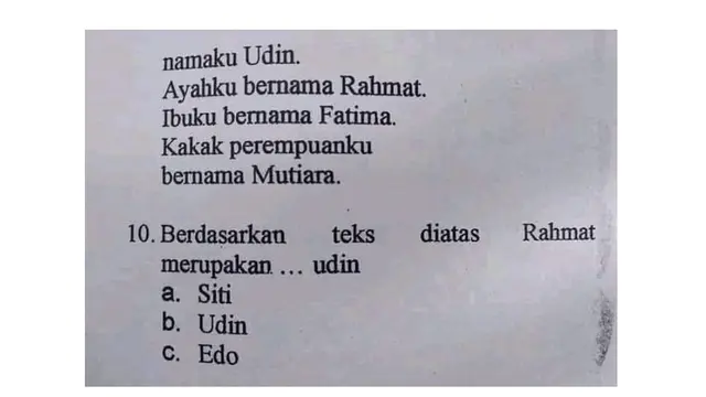 6 Soal Pilihan Ganda Nyeleneh di Buku LKS Ini Bikin Murid Mikir Keras