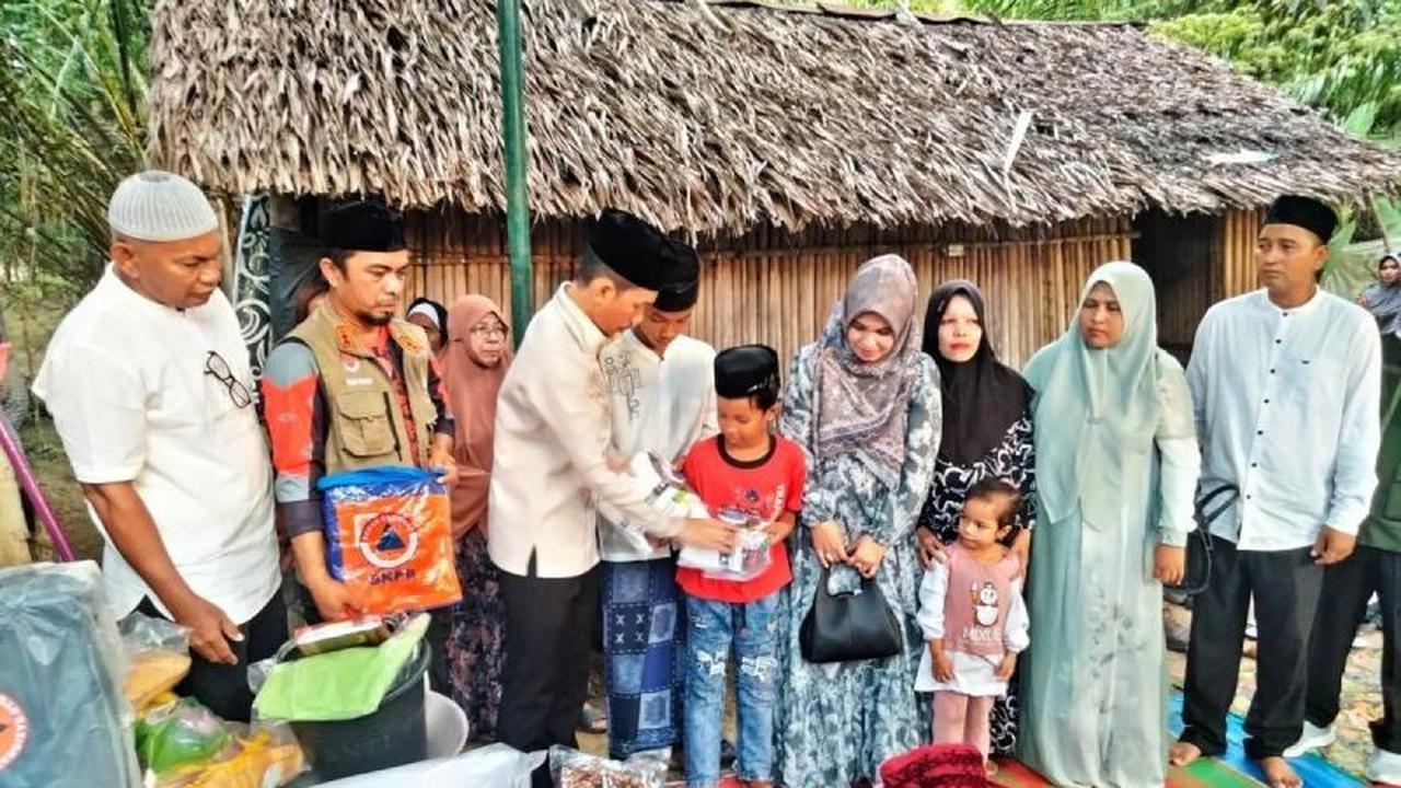 Pemkab Aceh Barat Santuni Keluarga Zuretti, Soroti Kondisi Rumah Tidak Layak Huni