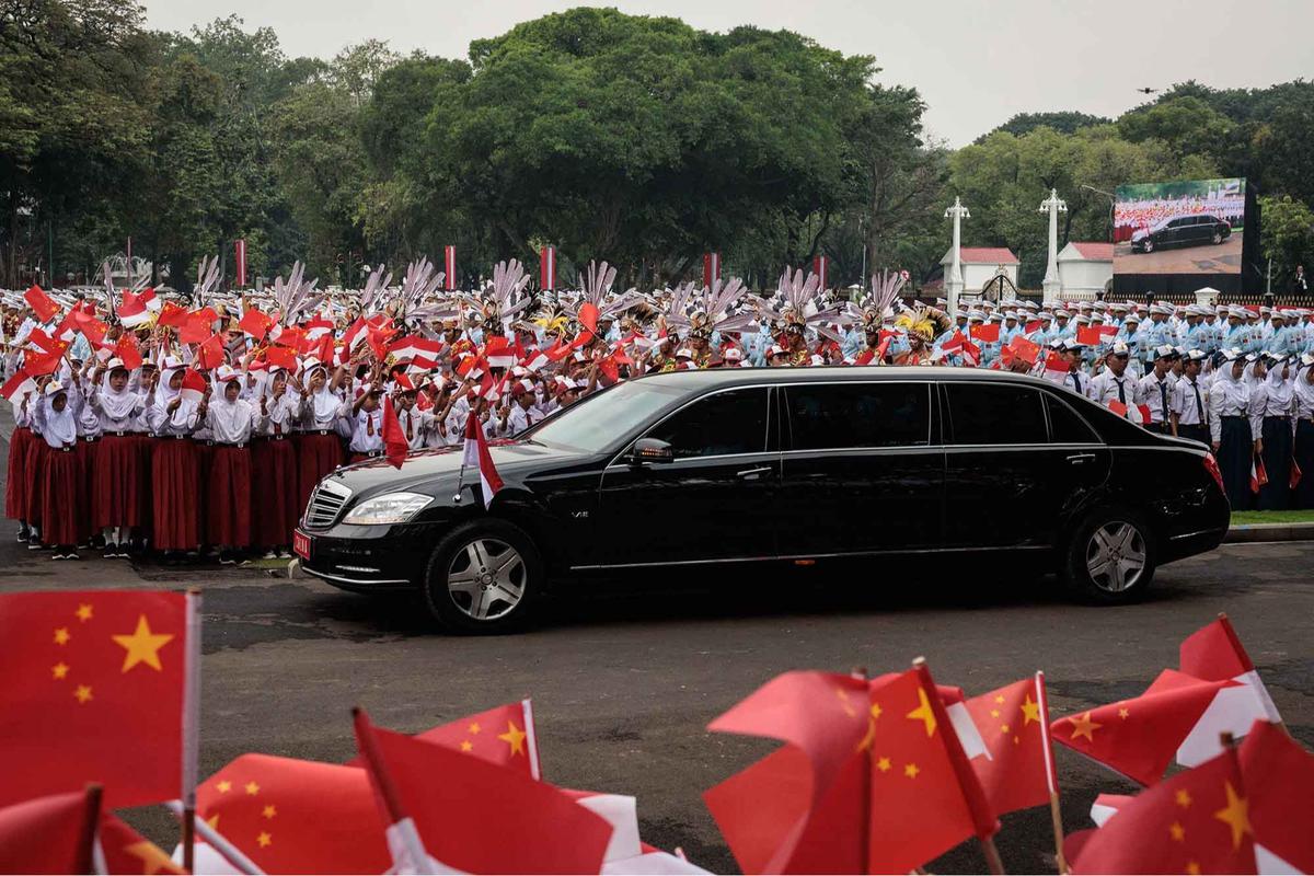 FOTO: Presiden Prabowo Sambut PM  China Li Qiang di Istana Merdeka