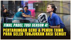 Final padel TOSI Season 4 jadi tontonan seru penuh tawa! Para selebritas tampil kompetitif tapi tetap menghibur, dengan Raffi Ahmad dan Thariq Halilintar keluar sebagai pemenang laga pamungkas.