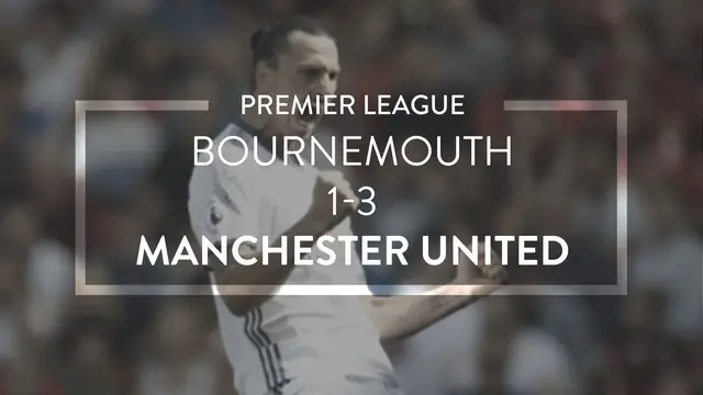 Video highlights Premier League antara Bournemouth melawan Man United yang berakhir dengan skor 1-3, Minggu (14/8/2016) WIB.