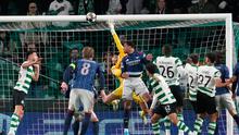 Duel Sporting CP vs Arsenal di perempat final Liga Champions 2025/2026, Rabu (8/4/2026). (AP Photo/Armando Franca)
