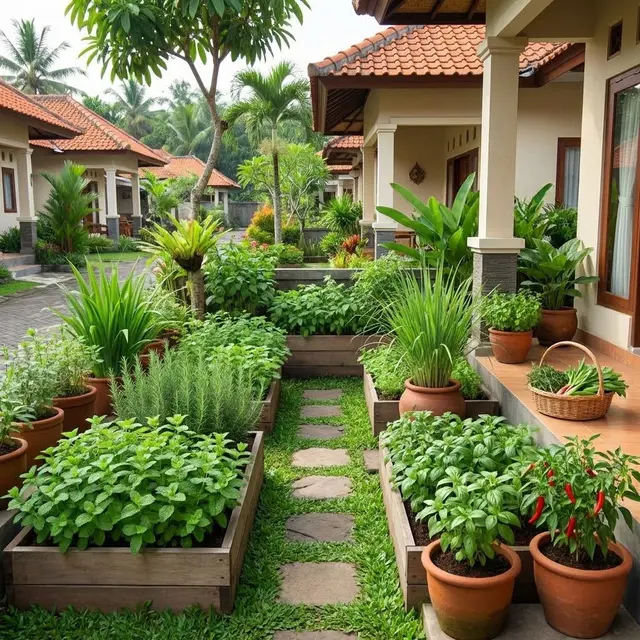 Model Taman Mini Tanpa Pagar