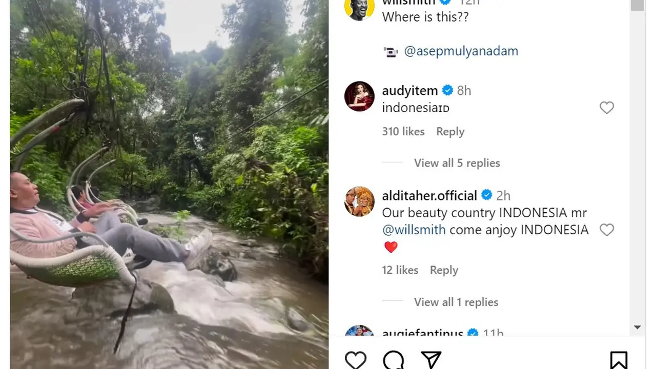 Will Smith Unggah Tempat Wisata di Sukabumi
