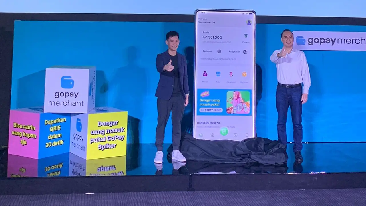 Unit bisnis financial technology GoTo, GoTo Financial meluncurkan aplikasi GoPay Merchant. (Foto: Liputan6.com/Natasha KA)
