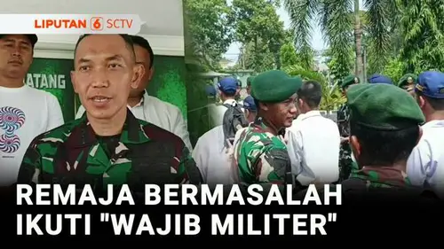 VIDEO: 39 Pelajar Bermasalah di Purwakarta akan Jalani "Wajib Militer" Selama 2 Pekan