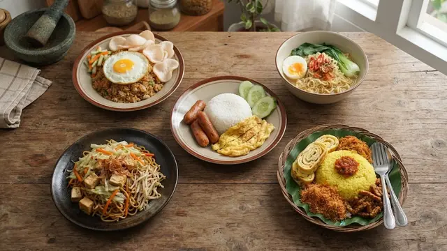 Ide Olahan Mie dan Nasi Antihambar