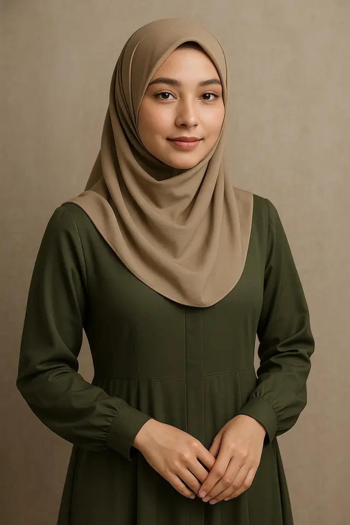 Gamis Army Cocok dengan Jilbab Warna Apa? Ini Rekomendasi dan Contohnya