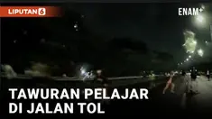 Kacau! Dua Kelompok Pelajar Tawuran di Ruas Tol Jorr