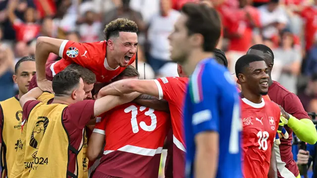Mengejutkan! Swiss Pulangkan Juara Bertahan Italia dari Euro 2024