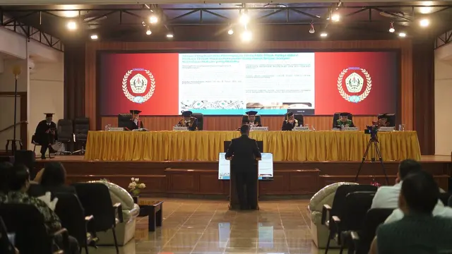 Sidang terbuka promosi doktor di bidang Ilmu Hukum Penyidik Bareskrim Polri Alhadi Haq.