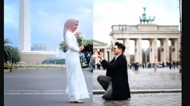 Konsep Prewedding Unik Pasangan LDR, Dipotret Terpisah tapi Hasilnya Bikin Warganet Teroukau dan Terinspirasi