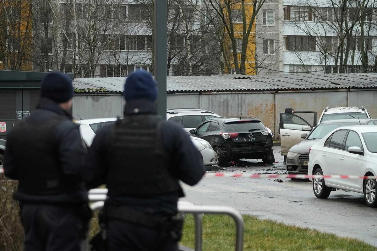 FOTO: Ledakan Mobil di Moskow Tewaskan Jenderal Senior Rusia