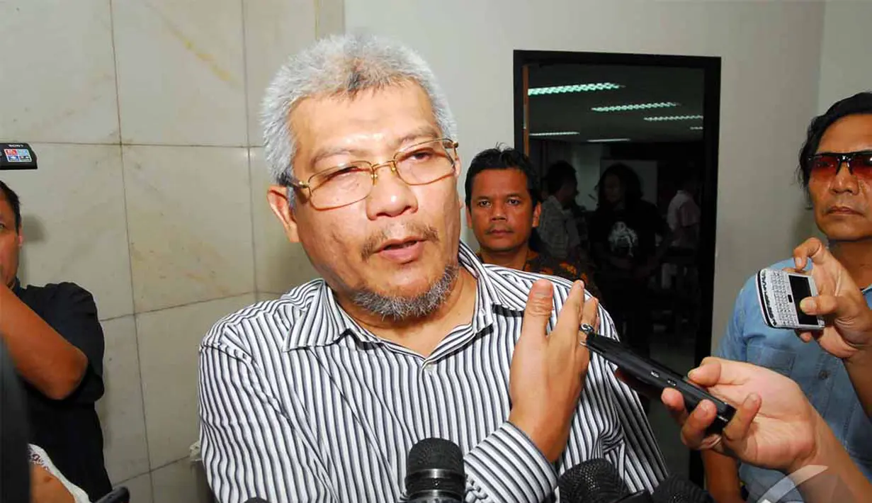 Mantan Menteri Kehutanan MS Kaban hadir sebagai saksi dari terdakwa Anggoro Widjojo (Liputan6.com/Miftahul Hayat).