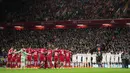 Selain itu, gol tersebut juga sukses membawa Liverpool menang dan memperbaiki catatan skuad asuhan Arne Slot setelah menelan empat kali kekalahan beruntun di Liga Inggris. (AP Photo/Jon Super)