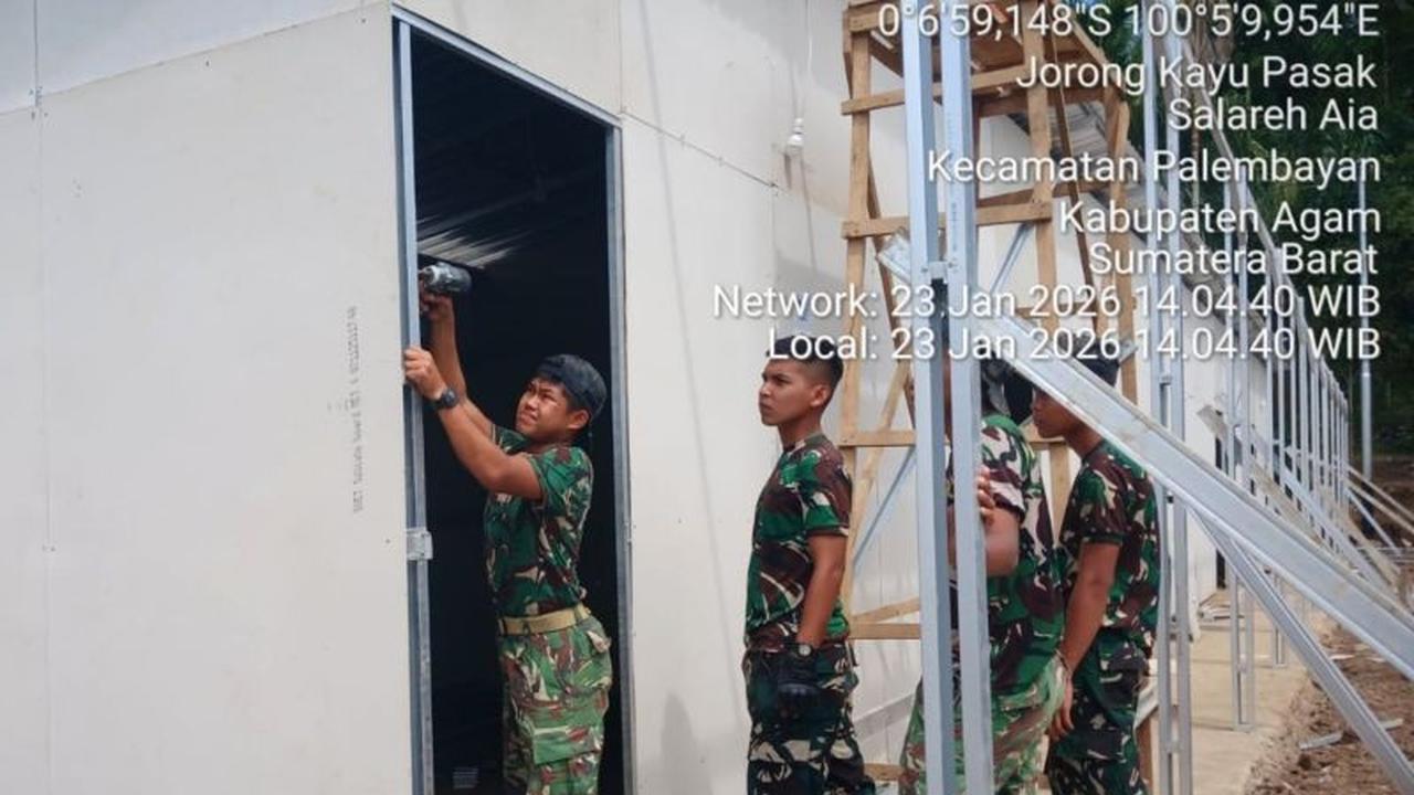 Pemerintah Genjot Pembangunan Huntara Sumbar di Delapan Lokasi Terdampak Bencana