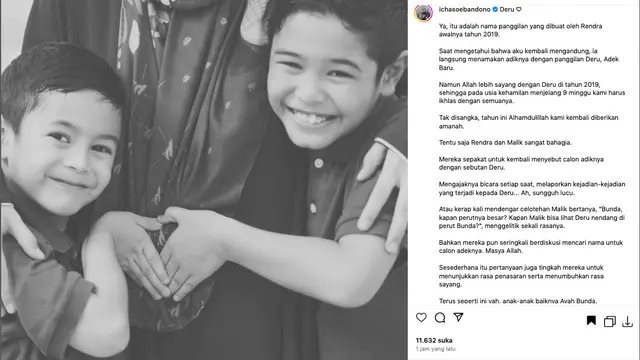 Alyssa Soebandono Bagikan Keceriaan Anak-Anaknya Menyambut Calon Adik dengan Panggilan Spesial: Deru