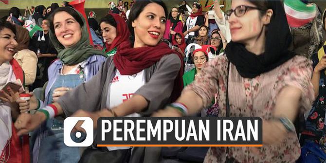 VIDEO: Potret Kebahagiaan Wanita Iran Bisa Masuk Stadion