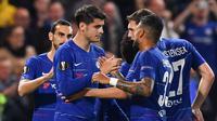 Chelsea menghadapi Videoton pada laga kedua Grup L Liga Europa, di Stamford Bridge, Kamis (4/10/2018) waktu setempat. (AFP/Ben Stansall)