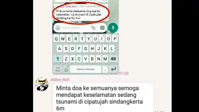 Hoax tsunami setinggi 6 meter Terjang Cipatujah, Tasikmalaya. (Foto: Liputan6.com/Muhamad Ridlo)
