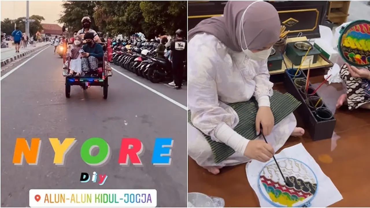 6 Momen Atta Halilintar dan Aurel Hermansyah di Jogja, Mampir Beli Telur Gulung