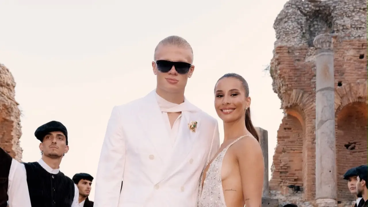 Bak Pengantin, Erling Haaland dan Kekasihnya Tampil Serasi di Dolce & Gabbana Alta Sartoria