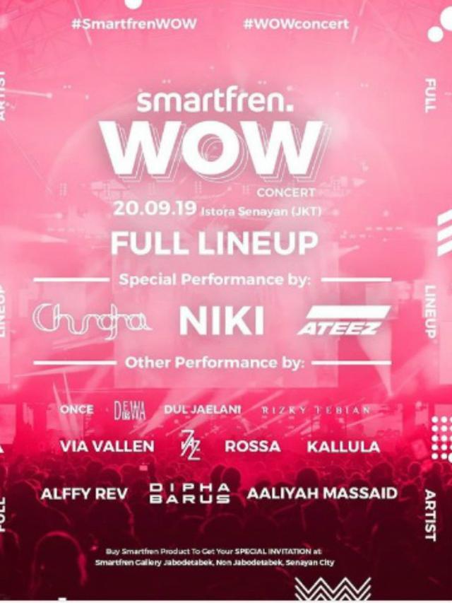 3 Alasan Kamu Harus Datang Ke Acara Smartfren Wow Concert Showbiz Liputan6 Com