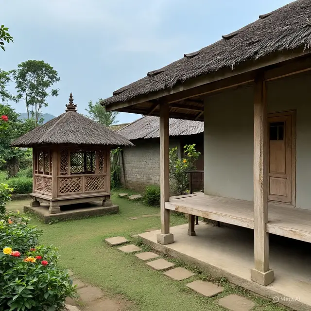 9 Desain Rumah Kampung dengan Konsep Semi Outdoor Cocok Buat Iklim Tropis