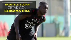 Video Mario Balotelli sudah mencetak gol bersama klub barunya, OGC Nice, pada Kamis (1/9/2016).