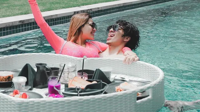 6 Momen Honeymoon Atta Halilintar dan Aurel Hermansyah di Bali, Romantis