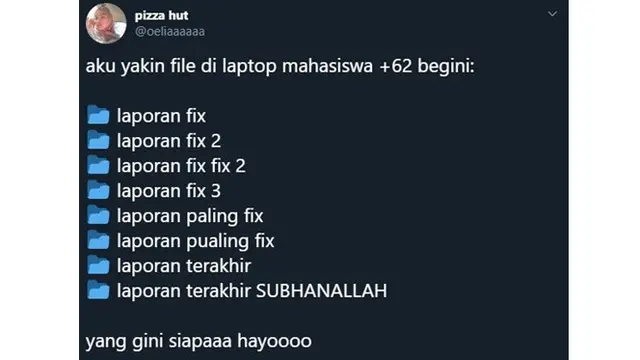 6 Drama Folder Tugas Kuliah Ini Benar Adanya, Pernah Ngalamin?