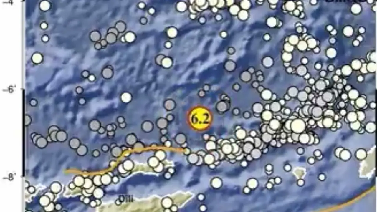Titik Gempa di Maluku Barat Daya