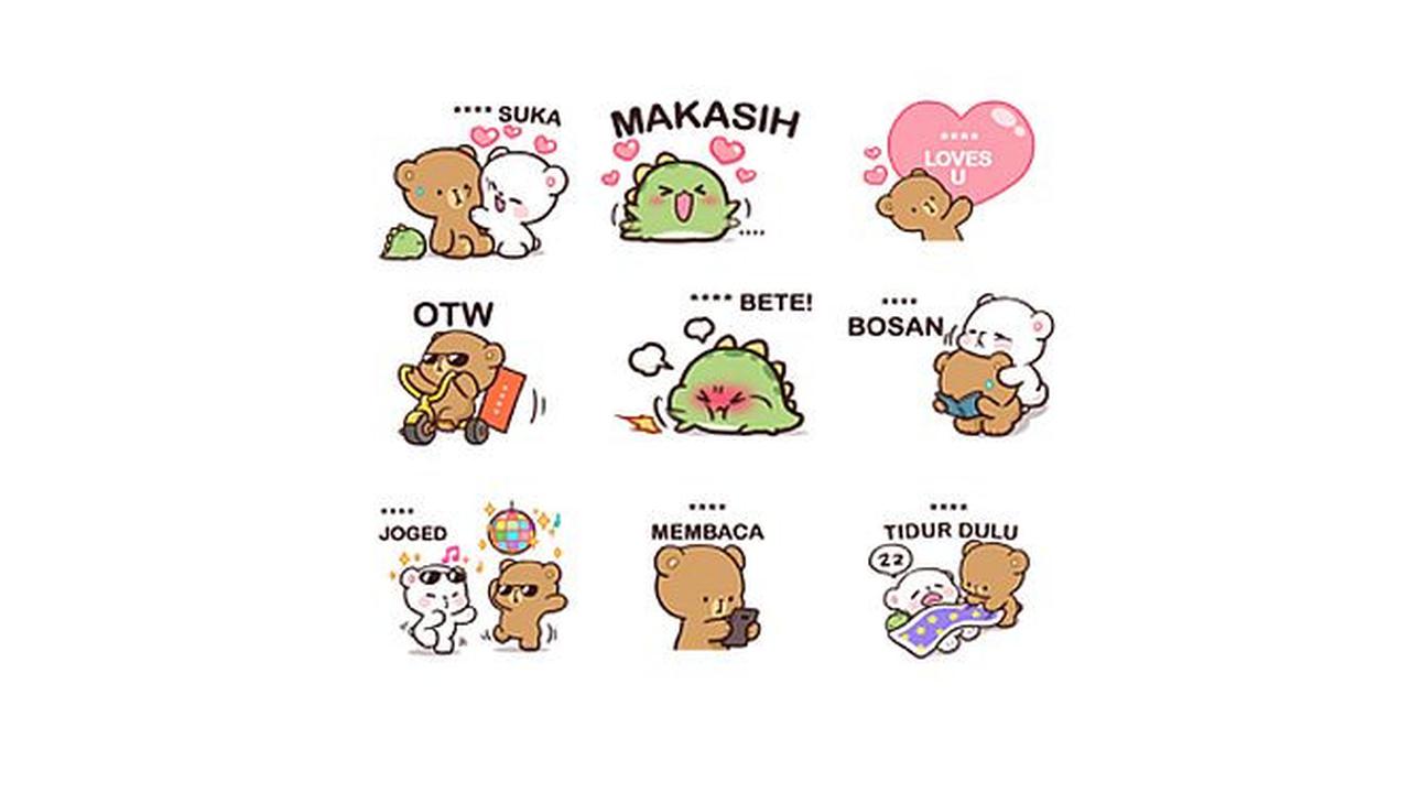Stiker Milk & Mocha (Foto: Line)