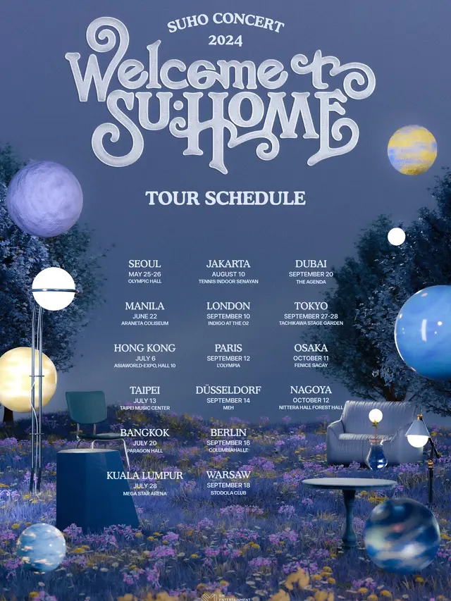 Tur konser Suho EXO. (SM Entertainment via Soompi)