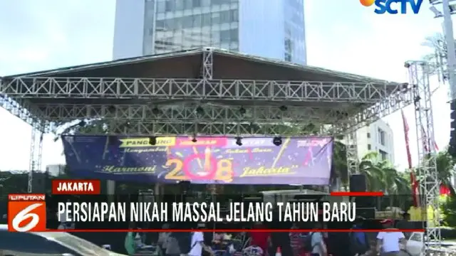 Rencananya ada dua pasangan dari 261 kelurahan se-Jakarta yang akan berpartisipasi dalam nikah massal.
