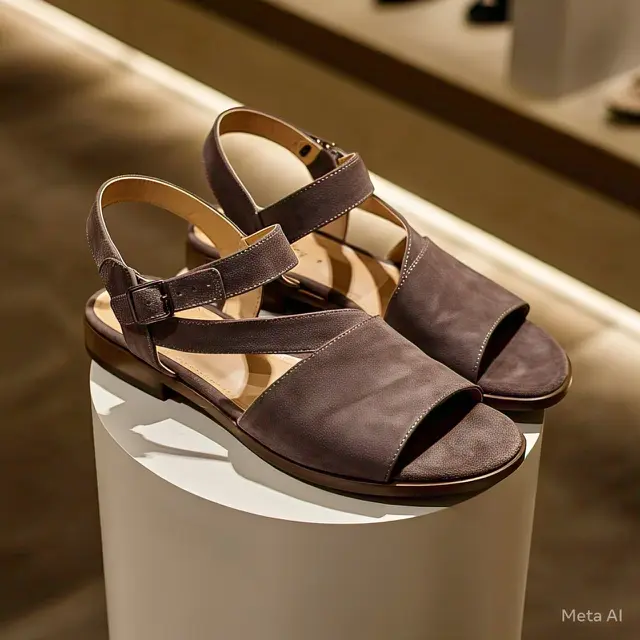 ilustrasi sandal by Meta AI