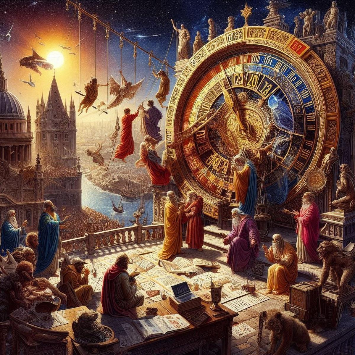 Ilustrasi Perubahan Kalender Julian ke Kalender Gregorian