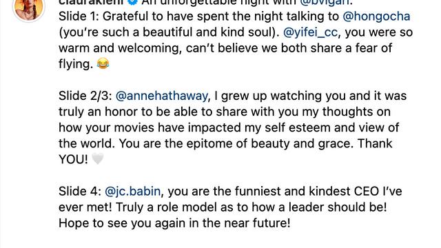 Unggahan Cinta Laura. (Foto: Dok. Instagram terverifikasi @claurakiehl)