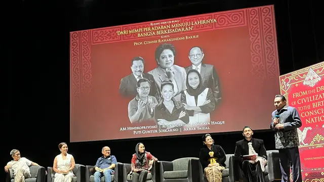 Prof. Dr. Connie Rahakundini Bakrie meluncurkan buku Negara Berkesadaran: Dari Mimpi Peradaban Menuju Kelahiran Bangsa Berkesadaran.