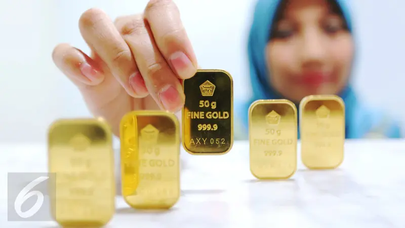 Harga pembelian kembali (buyback) emas Antam turun Rp 1.000 menjadi Rp 535 ribu per gram.