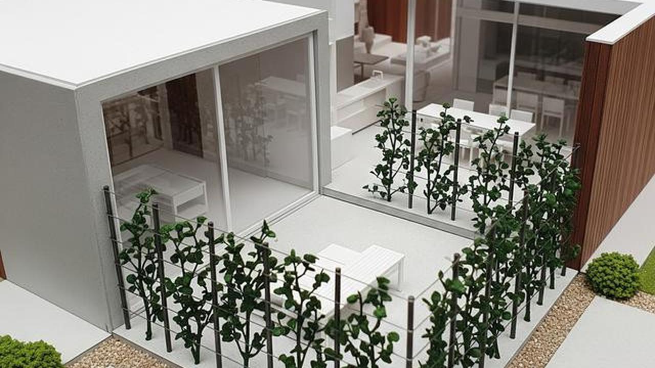 6 Model Rumah Kecil Tapi Luas dengan Pagar Tanaman Hias Modern Minimalis