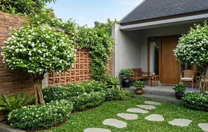 6 Inspirasi Teras Rumah Mungil dengan Pohon Melati Jasmine, Beri Kesan Adem dan Elegan
